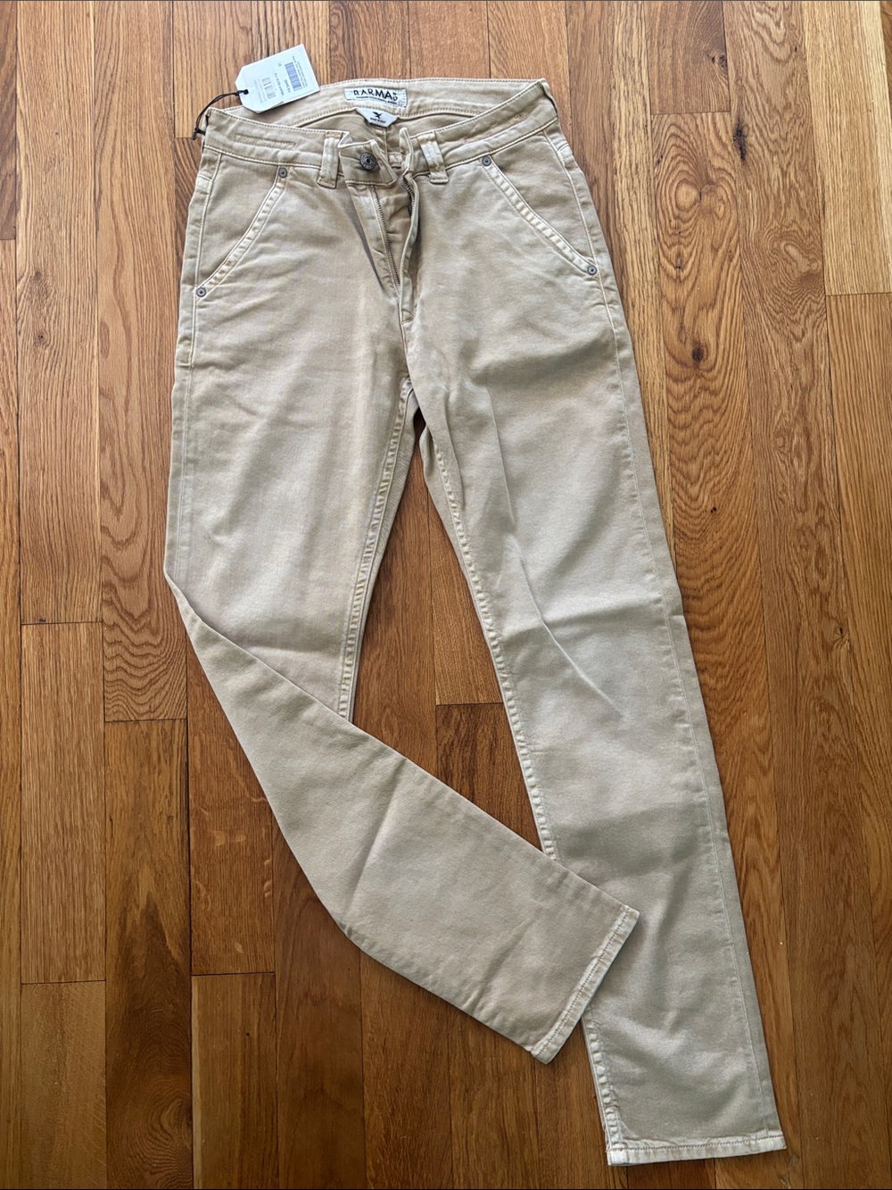 Barmas Sand Colored Straight Jeans